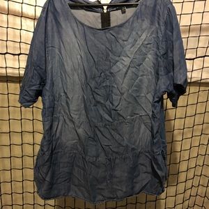 Lane Bryant denim blouse